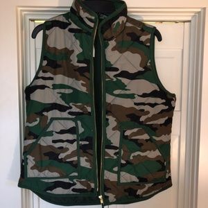 J Crew Camo Vest